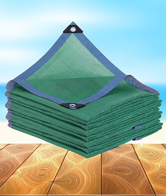 HDPE güneş koruma kumaşı, %90 güneş koruması, ısı koruması ve yaprak koruma ağı, havuz ve balkon için, halkalı (3 x 4 m), UV dayanıklı, uzun ömürlü dış mekan güneş koruma kumaşı