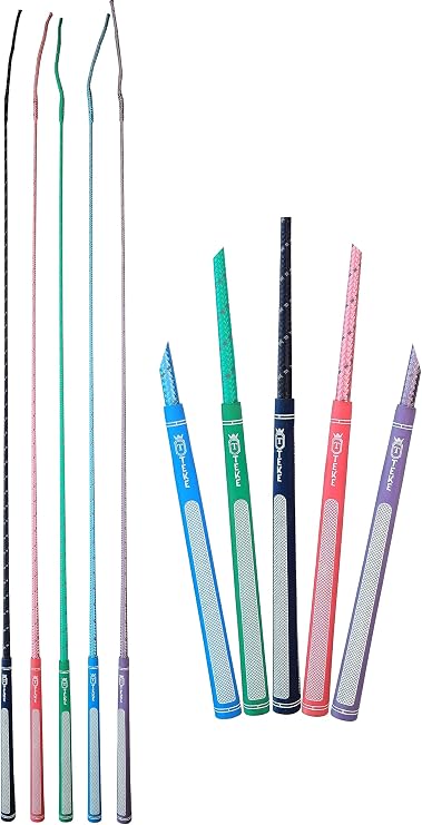 T TEKE 44" Twinkle Training Whips, Schooling Whip/Dressage Whip, Golf Handle, Reflex Shaft, and Integrated Popper