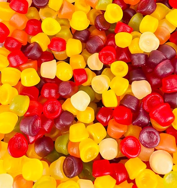 Squirrel Floral Gums, Assorted Fruit Flavours, 250g, Retro Sweets
