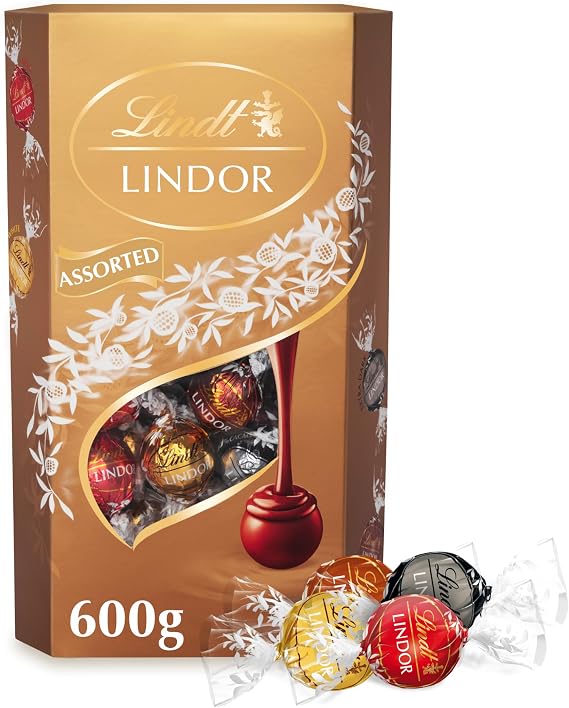 Lindt Lindor Assorted Chocolate Truffles Box 600g
