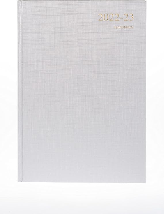 Collins Essential A4 Week to View 2022-23 Academic Mid-Year Diary Planner - Silver, A4 (297 x 210), ESSA43M.48-2223