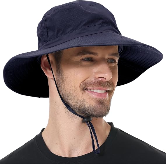 ZOORON Boonie Hat UPF 50+ Cooling Sun Hat for Men and Women,Wide Brim Bucket Hats for Outdoor Golf Hiking Safari Beach