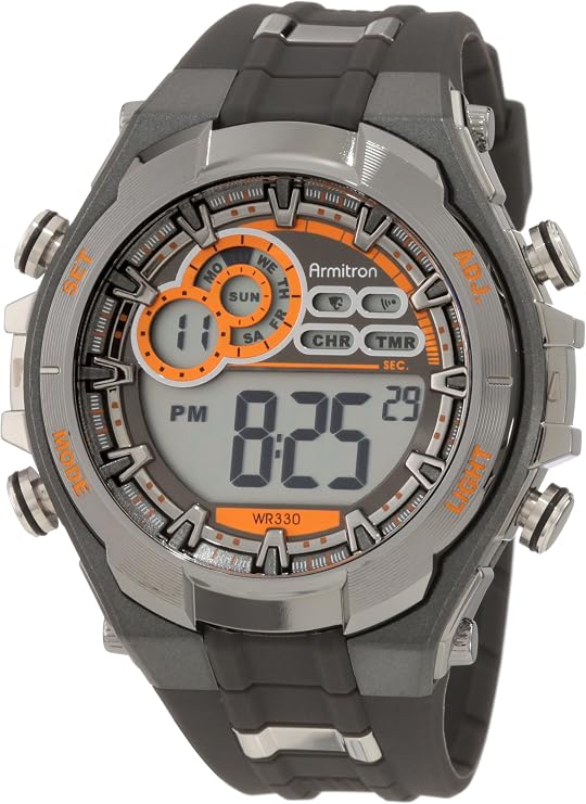 Armitron Sport Men's 40/8188 Digital Chronograph Resin Strap Watch