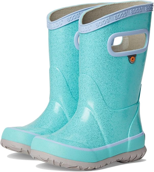 BOGS, Unisex, Rain boots Glitter (Toddler/Little Kid/Big Kid), Aqua, 7, Medium