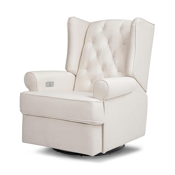 Namesake Harbour Electronic Recliner Chair, Performance Cream Eco Weave