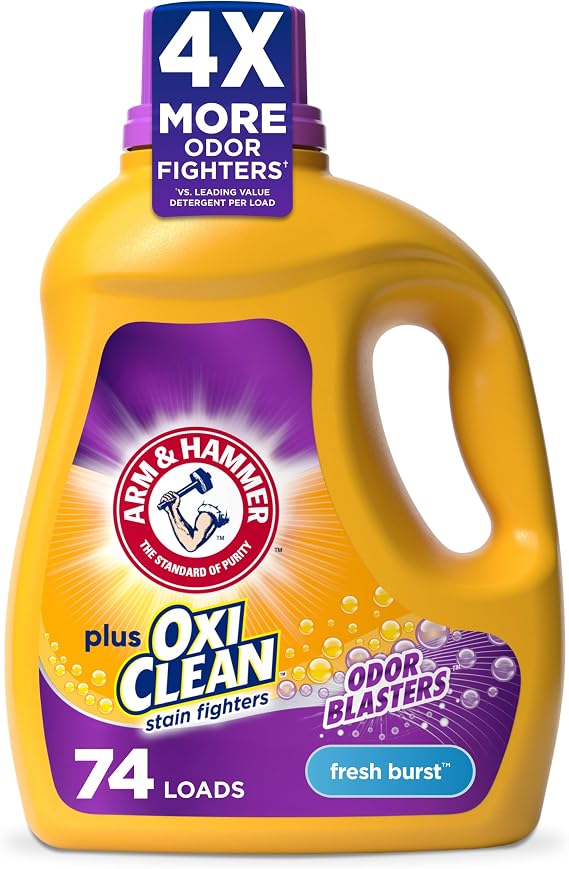 ARM & HAMMER Plus OxiClean with Odor Blasters Liquid Laundry Detergent