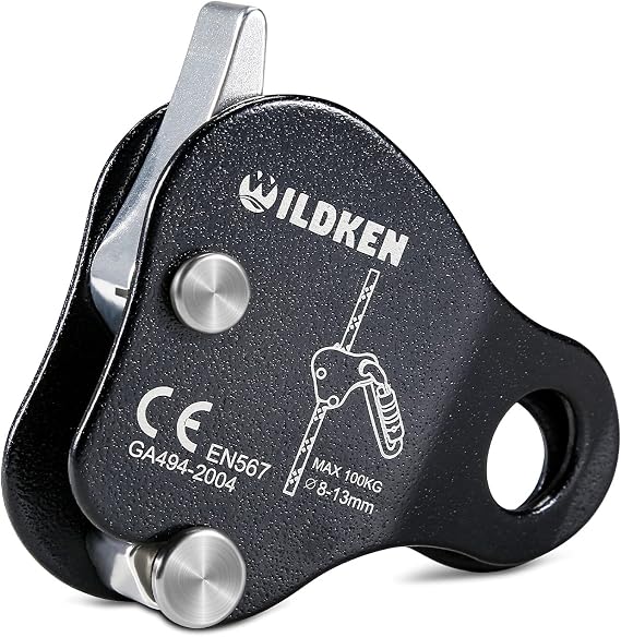 WILDKEN Climbing Ascender Fall Protection Belay Device Climbing Rope Grab