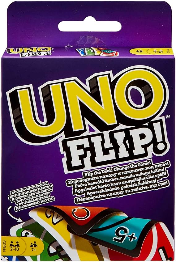 Mattel Games UNO Flip Mattel Uno Flip, Klasik UNO'nun Yeni Versiyonu, Mattel Games GLH50 GLH50