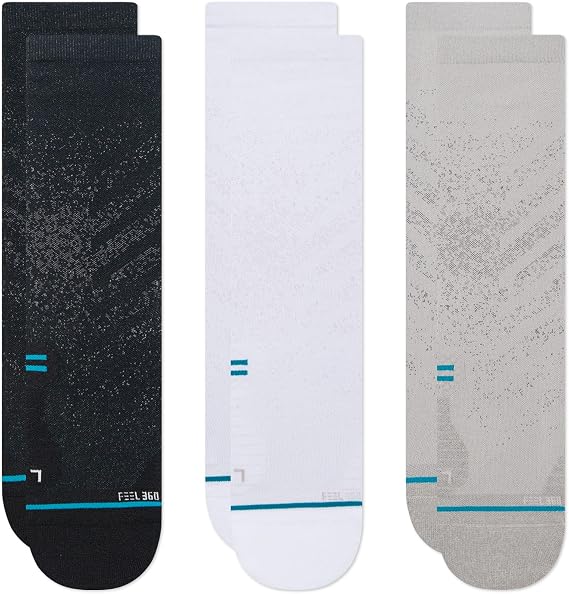 Stance Run Light Crew 3-Pack Multi SM (US Men's Shoe 3-5.5, Women's Shoe 5-7.5)