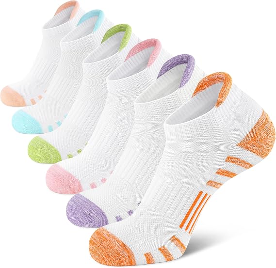 Airacker Athletic Running Ankle Cotton Socks for Men Women
