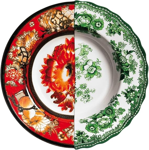 Seletti Hybrid - Deep plate Cecilia Multicolor - Cecilia