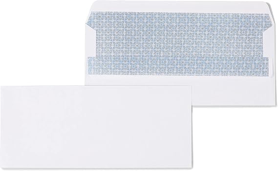 Staples #10 Security-Tinted Business Envelopes, White, Self-Seal, 1000ct