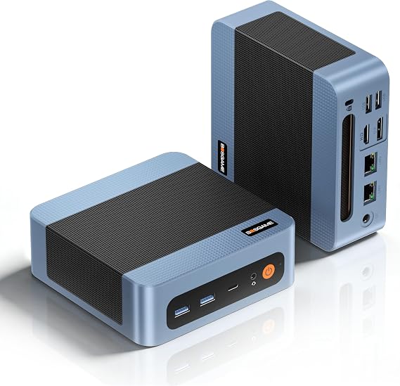 BOSGAME E5 Mini pc, Ryzen 5300U, 8GB DDR4 RAM 256GB SSD Mini Computers