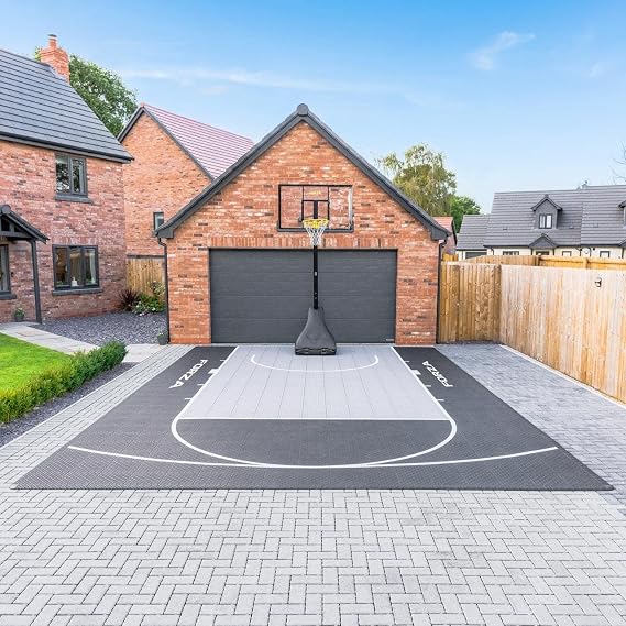FORZA Basketball Court Modular Floor Tile [FIBA/NBA Standard] | Premium Outdoor Basketball Flooring for Home Courts