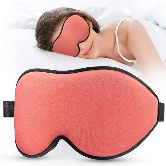 LitBear Sleep Mask for Side Sleeper Women Men, Eye Mask for Sleeping