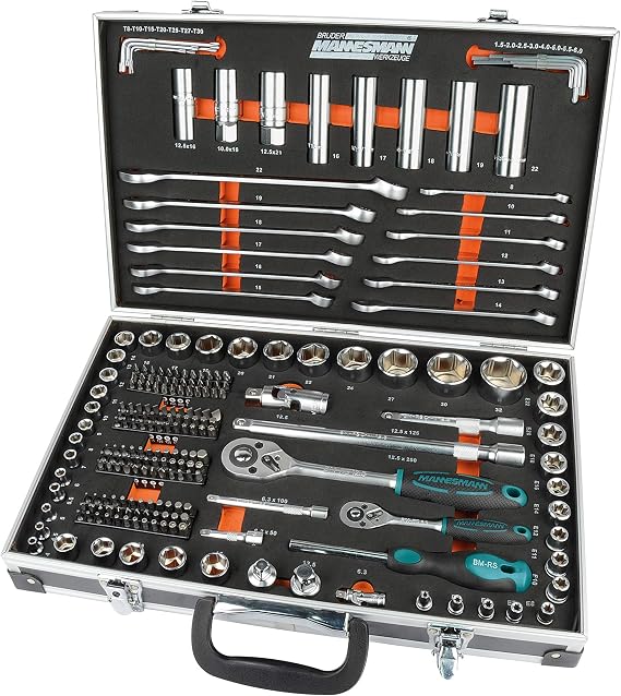 Bruder Mannesmann Tools M98432 Socket Spanner Set 232 Pieces