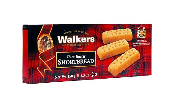 Walker's Shortbread Fingers Shortbread Cookies, All-Butter Shortbread Cookies, 5.3 Ounce Box