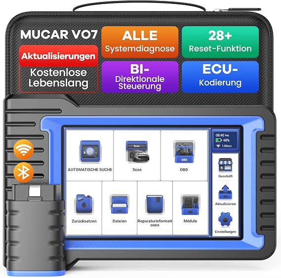 MUCAR VO7 OBD2 Diagnostic Device ECU Coding & Bidirectional Active Tests