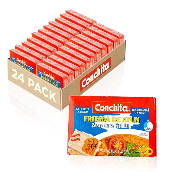 Conchita Zesty Tuna Fish Dip, 4 oz - Bold Seafood Flavor, Ideal for Crackers, Breads, and Veggies (Pack of 25)