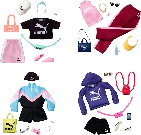 Barbie Doll Clothes: Puma Fashion Pack with Outfit and 6 Accessories, 1