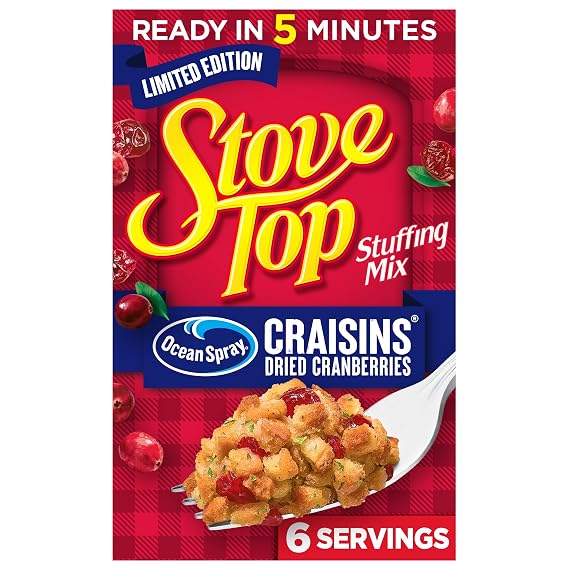 Stove Top Stuffing Mix, Cranberry, 6 oz Box
