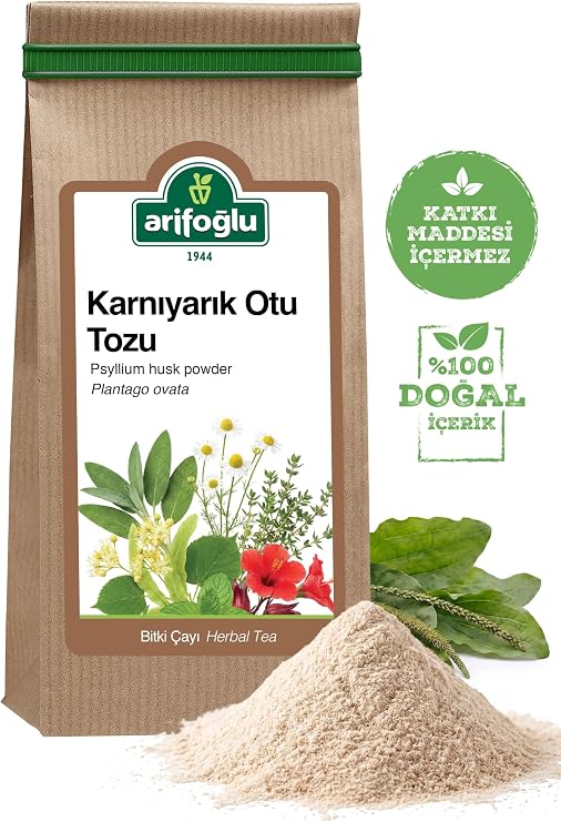 Karnıyarık Otu Tozu (Psyllium) 150 gr. Doğal ve Katkısız