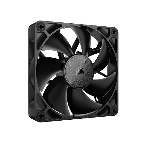 CORSAIR iCUE Link RX120 120mm PWM Fan - Magnetic Dome Bearing - Single Fan - Black