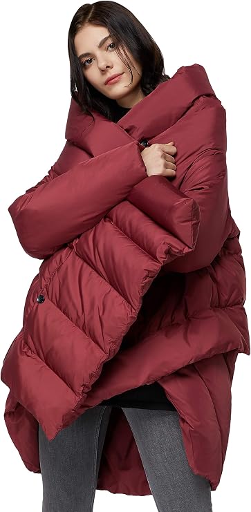 Orolay Women's Puffer Down Coat Cloak-Type Jacket
