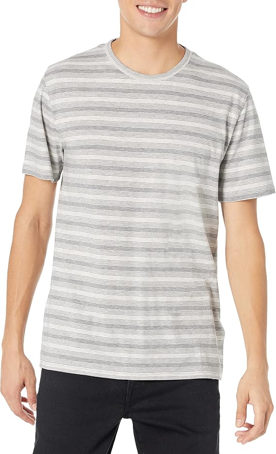 Vince Men's Feeder Stripe S/S Crew