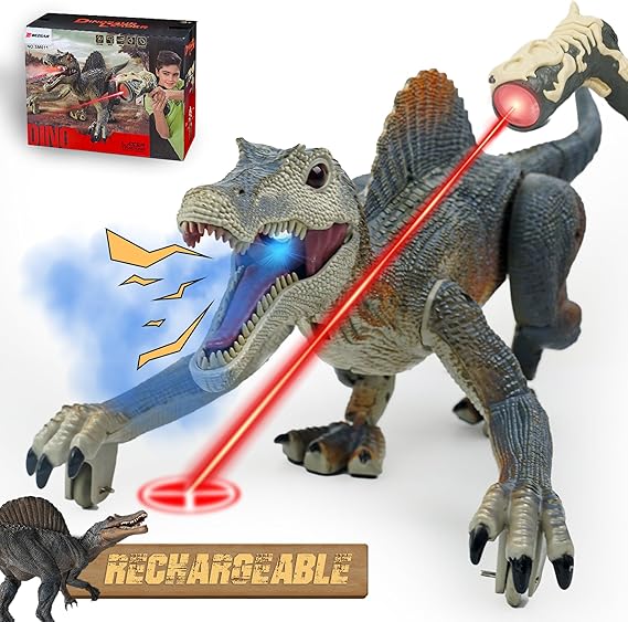 BEZGAR Remote Control Dinosaur Toys, Electronic Walking RC Robot Dinosaurs