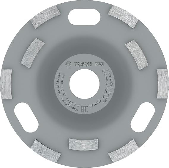 Bosch Professional Accessories 2608601763 Elmas Taşlama Diski Expert Açılı Taşlama Makinesi (Beton için, Taşlama Diski: 125, Delik Çapı: 22,23 mm, Beton Bileyici için Aksesuar)