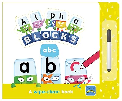 Alphablocks ABC: A Wipe-Clean Book Board book Illustrated, December 20, 2021