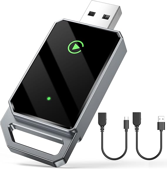 2026 Upgraded CarPlay Wireless Adapter, Mini CarPlay Dongle