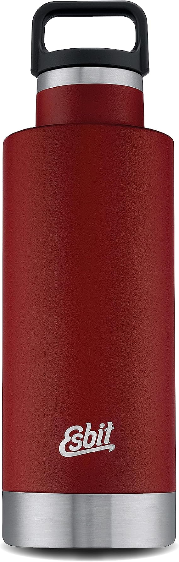 Esbit Vacuum Flask Sculptor Stainless Steel Drinking Bottle 750 ml in Red for Hot and Cold Drinks