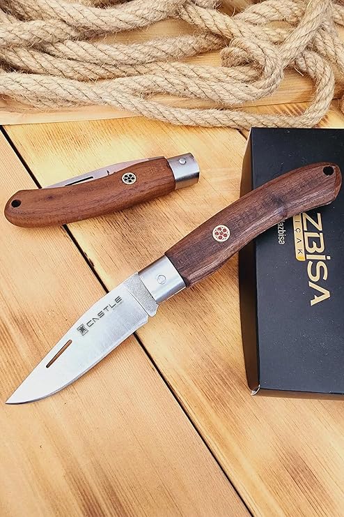 Ceviz Sap Çakı Kamp Çakısı Outdoor Piknik Çakısı Bahçe Çakısı Mutfak Bıçak Bıçağı (ÇK117)