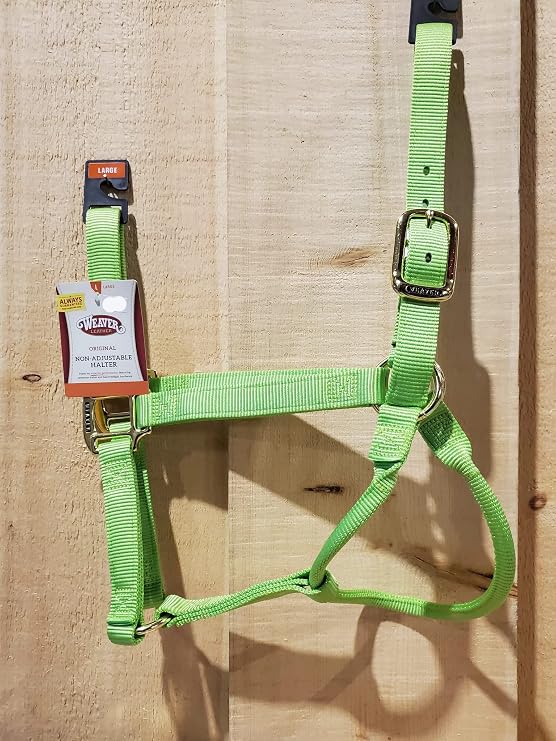 Weaver Leather Supply Original Non-Adjustable Nylon Horse Halter Durable Nylon, Designed for Horses, Average Size, Reliable and Comfortable Fit