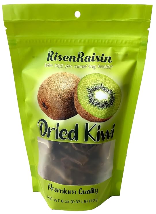 Dried Kiwi Slices | 6 oz (170 g) | No Sugar Added | All Natural & Unsulfured | Naturally Tangy & Refreshing | Great for Snacking, Smoothies & Desserts | Packed in California | RisenRaisin Brand