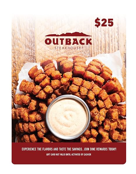 Outback Steakhouse Physical Gift Card