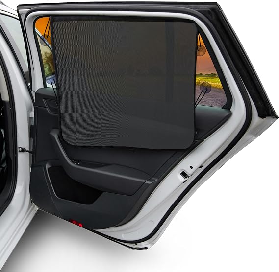EcoNour Magnetic Car Sun Shade Side Window (2 Pack) | Rear Window Sun Shade