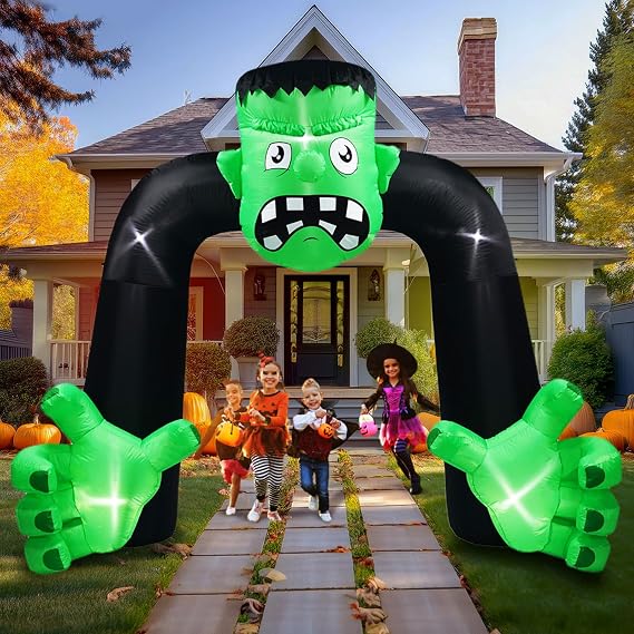 9FT Halloween Inflatable Frankenstein Archway Outdoor Decoration