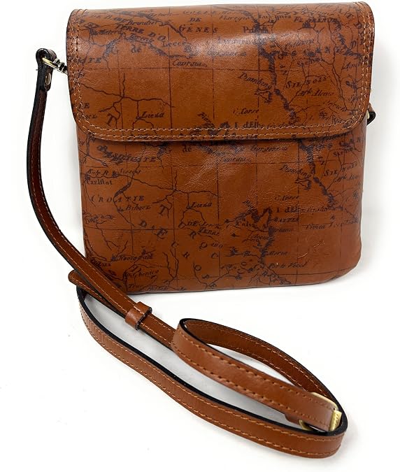 Patricia Nash Leather Balluri Crossbody Bag, Riot Rust