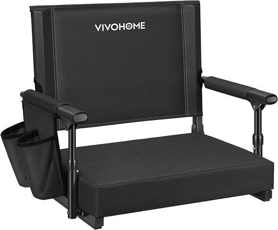 VIVOHOME Stadium Seat with Back Support and 2.8" Cushion for Sports Events
