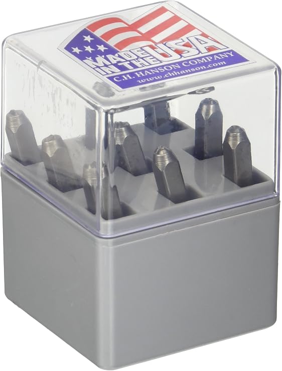 CH Hanson 20683 1/8" Steel Numbers Clam Shell Pack