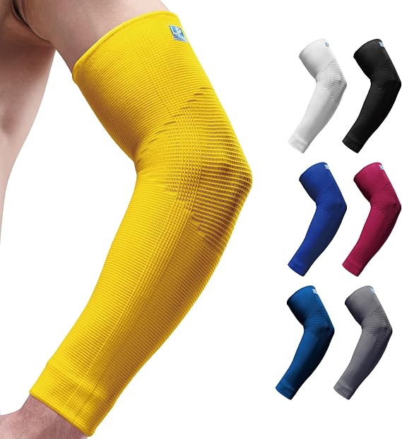 LP 668 Compression Arm Sleeve Elbow Pain Relief for Men & Women Elbow Brace for Tennis, Golf, Basketball, Pickleball (S-XL)