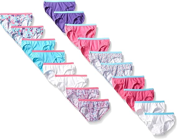 Hanes Girls' 18-Pack Hipster Bundle