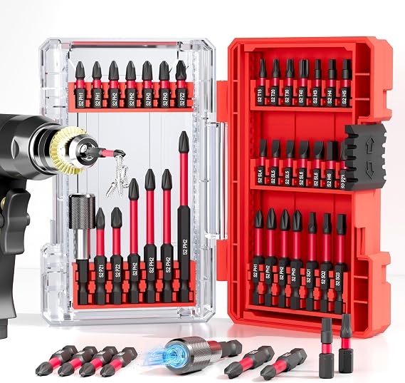 35Pcs Screwdriver Bits Set S2 Steel Screwdriver Impact Kit