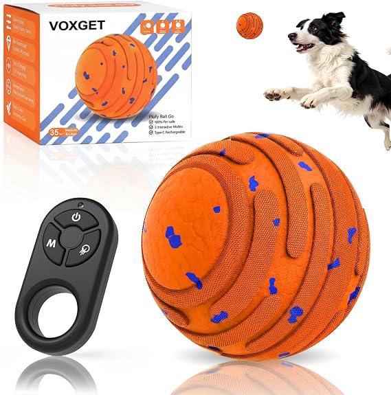 Smart Interactive Dog Ball with Remote Control for Medium Large Dogs
