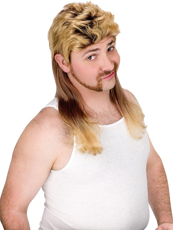 Super Mullet Wig Costume Accessory
