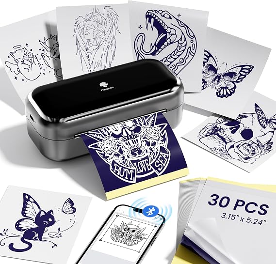 Phomemo TP31 Tattoo Stencil Printer, 3 Inch, Mini