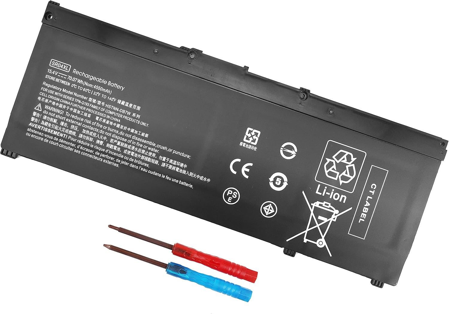 SR04XL SR03XL Battery for HP Omen 15-CE0XX 15-DC0XX Series 15-CE009LA 15-CE015DX 15-DC0003LA 15-DC0051NR Pavilion 15-CB0XX 15-CX0XX 15-CB041NR 15-CX0056WM l08855-855 917678-1B1 917724-855 917678-2B1
